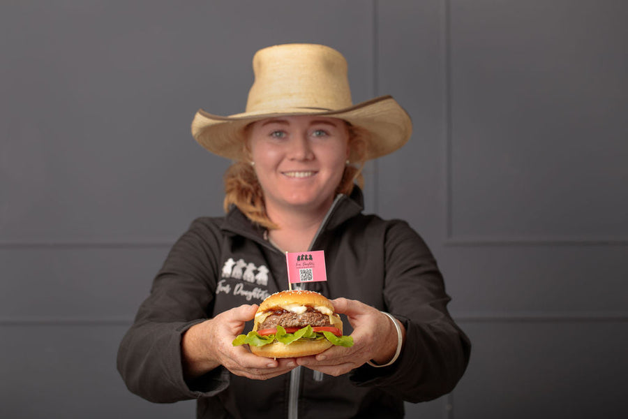Four Daughters Premium Australian Angus Burger  $75/carton - Delivered by The Farm Shop Toowoomba